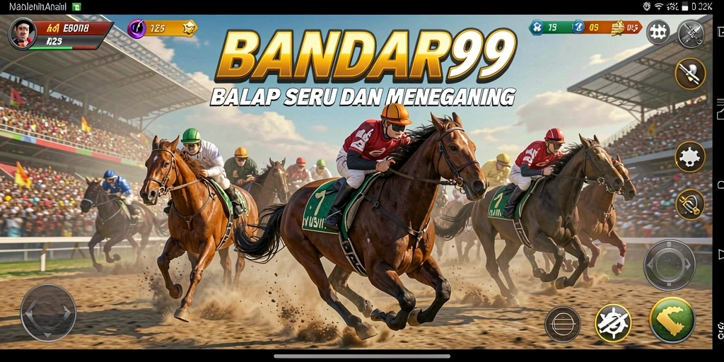 Tampilan aksi balap mendebarkan di BANDAR99.