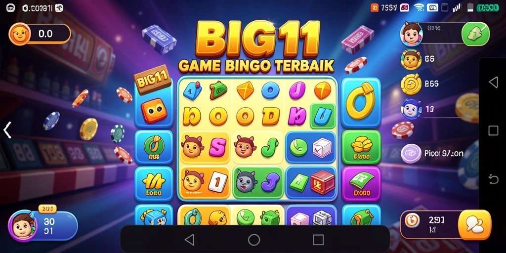 Tampilan menarik saat gameplay bingo di BIG11.