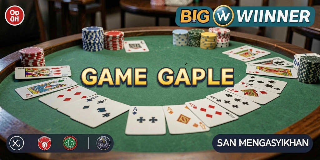 Tampilan gameplay seru dari BIGWINNER yang menawarkan pengalaman Gaple.