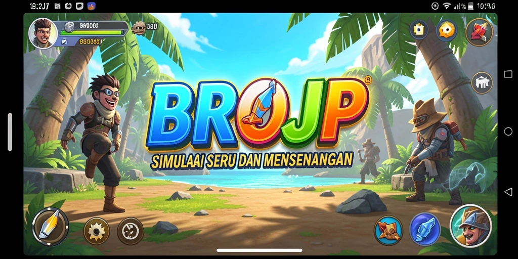 Tampilan gameplay menarik dari BROJP dalam simulasi seru.