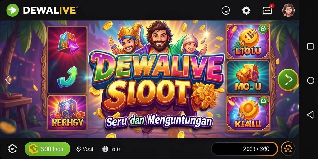 Tampilan gameplay menarik dari DEWALIVE yang menampilkan slot yang mengasyikkan.