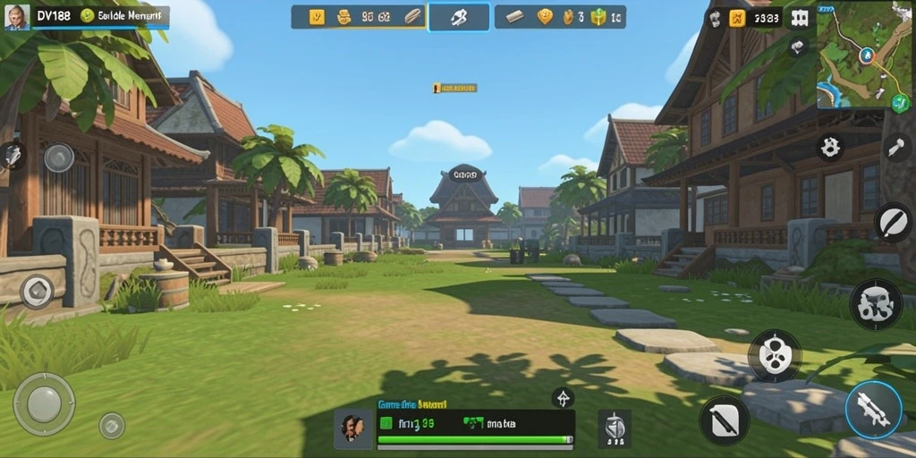 Screenshot utama DV188 menampilkan gameplay Idle yang memukau.