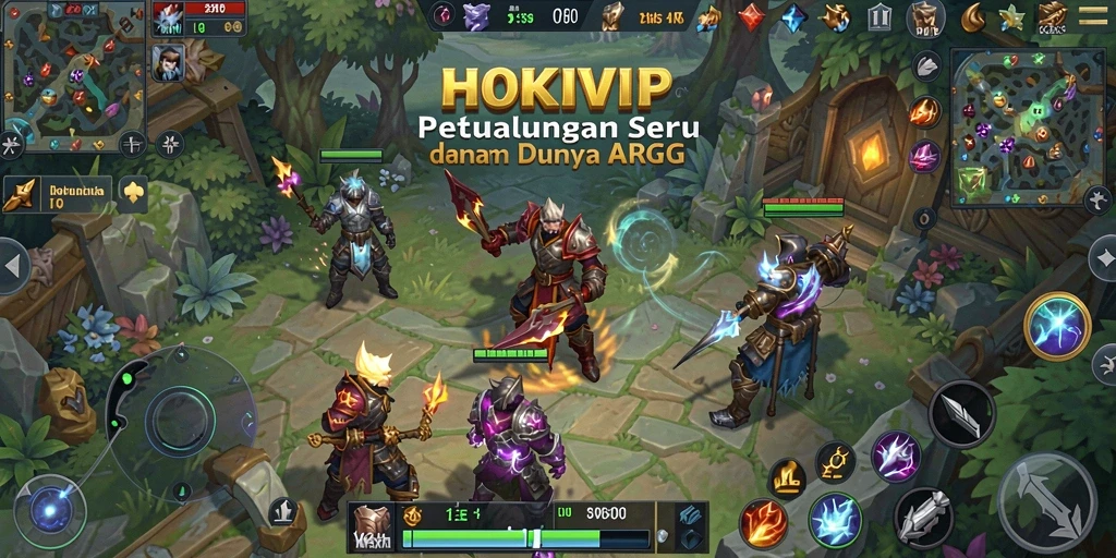 Tampilan dinamis dari gameplay HOKIVIP yang mengasyikkan.