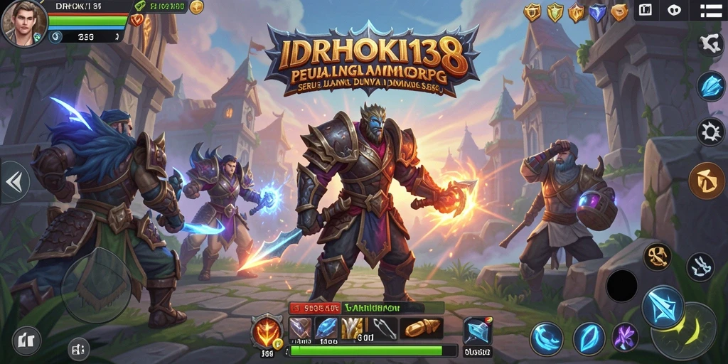 Tampilan menarik dari gameplay MMORPG di IDRHOKI138.