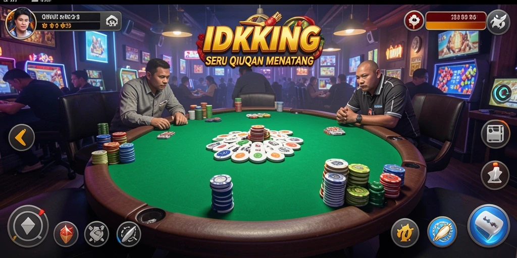 Gameplay seru dalam QiuQiu di IDRKING.