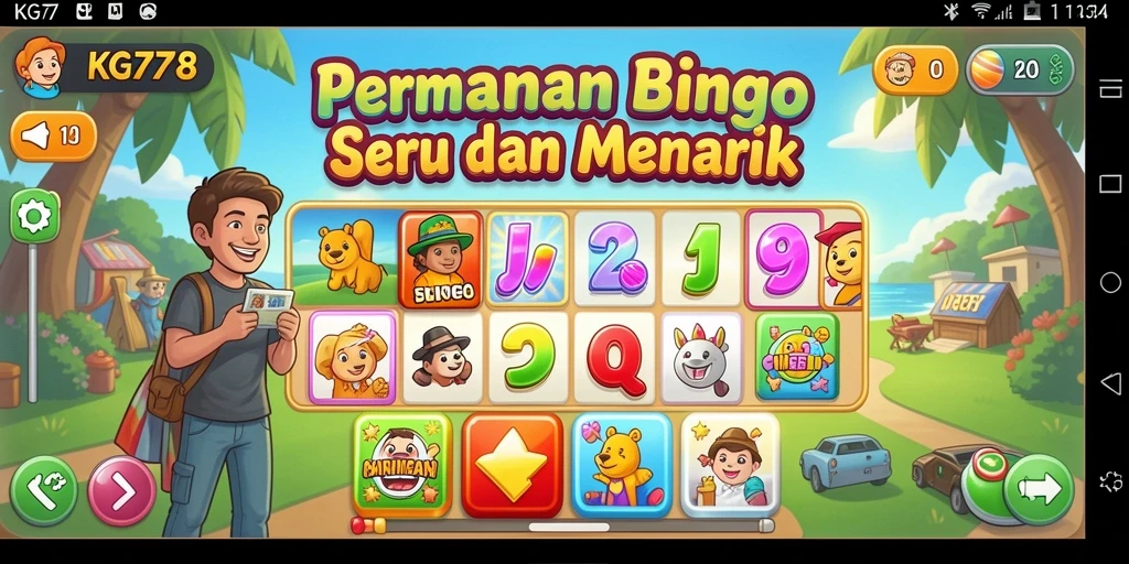 Screenshot KG778 menampilkan gameplay Bingo yang seru dan interaktif.