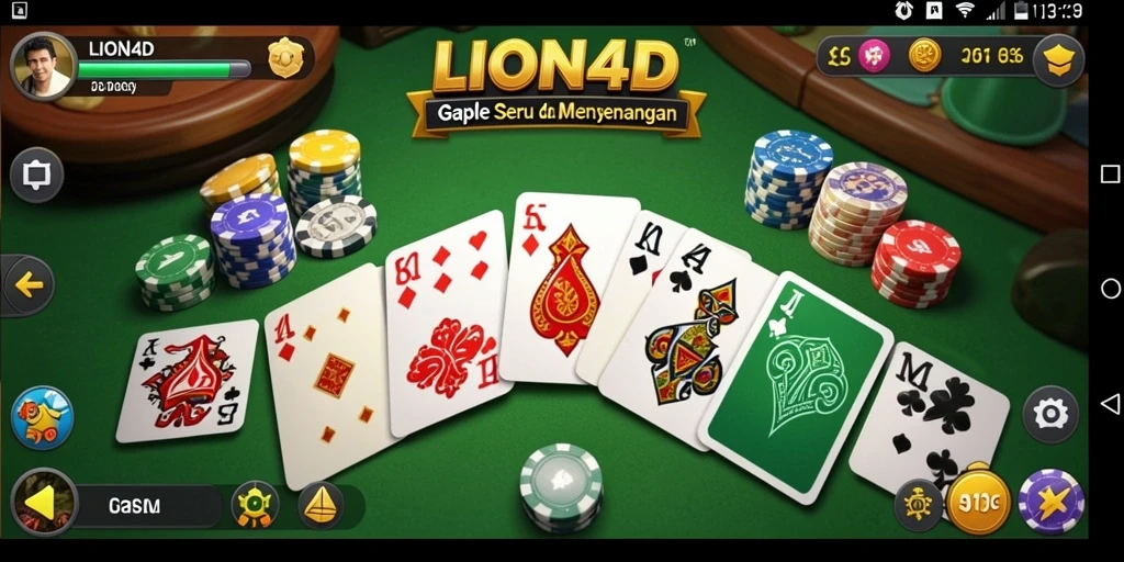 Screenshot gameplay LION4D yang menarik dan interaktif.
