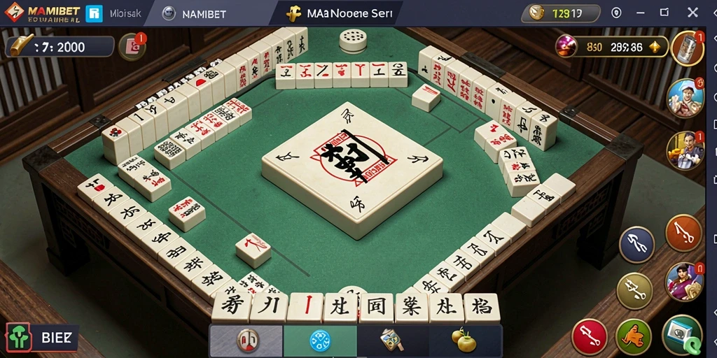 Gambaran gameplay Mahjong yang seru dan interaktif di MAMIBET.