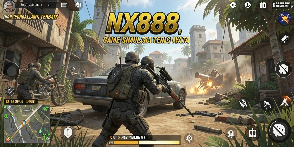 Screenshot gameplay NX888 menampilkan pengalaman simulasi yang mendetail dan interaktif.