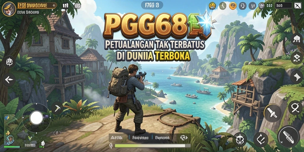 Screenshot PGG68 menampilkan momen eksplorasi dalam dunia terbuka.
