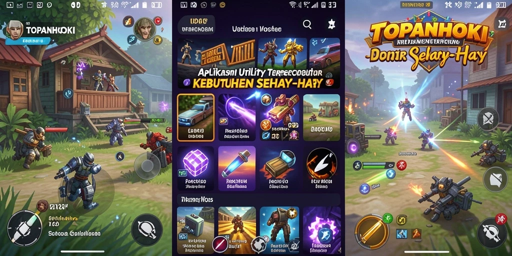 Tampilan antarmuka utama aplikasi TOPANHOKI yang memudahkan pengguna.