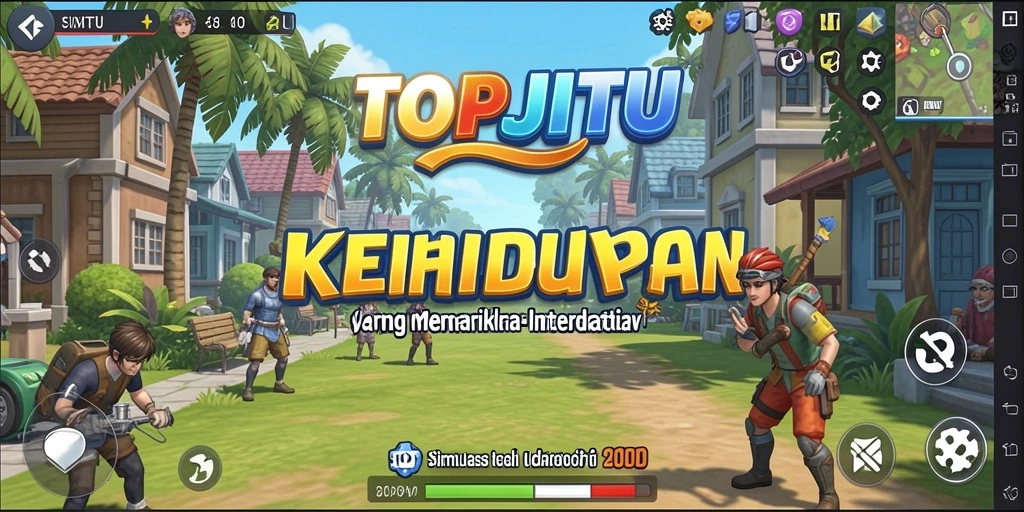 Screenshot gameplay TOPJITU yang menarik dan interaktif.