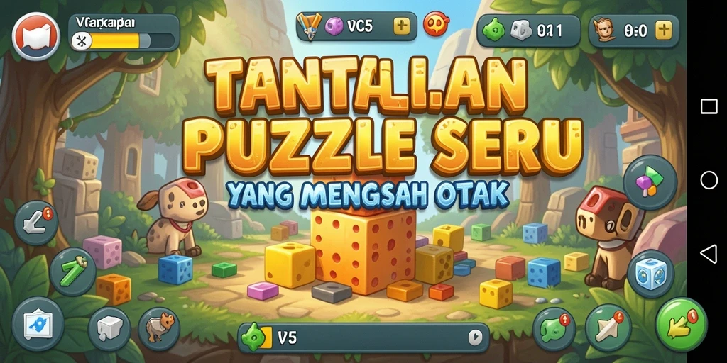 Screenshot VC5 menampilkan gameplay Puzzle yang menantang dan mendebarkan.