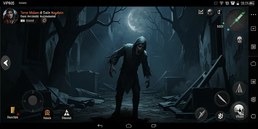 Gameplay menyeramkan dengan atmosfer menegangkan di VIP805.