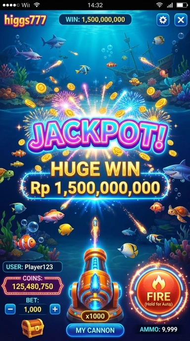 Tampilan aplikasi higgs777 yang user-friendly.
